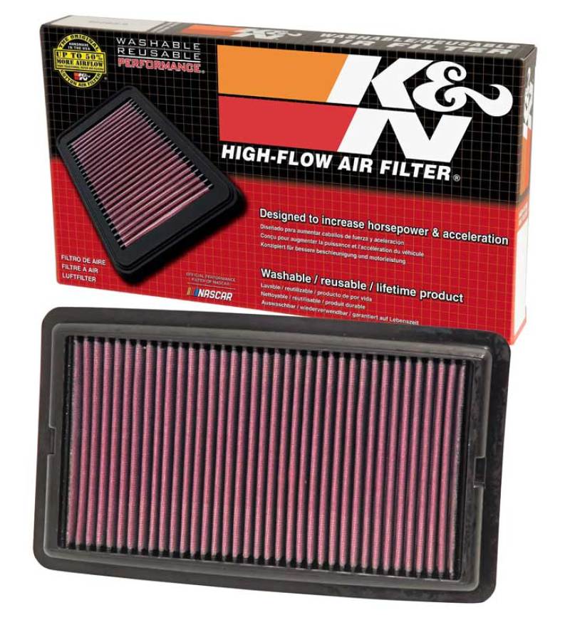 K&N Replacement Panel Air Filter for 2014-2015 Acura MDX 3.5L V6-SR1 Performance