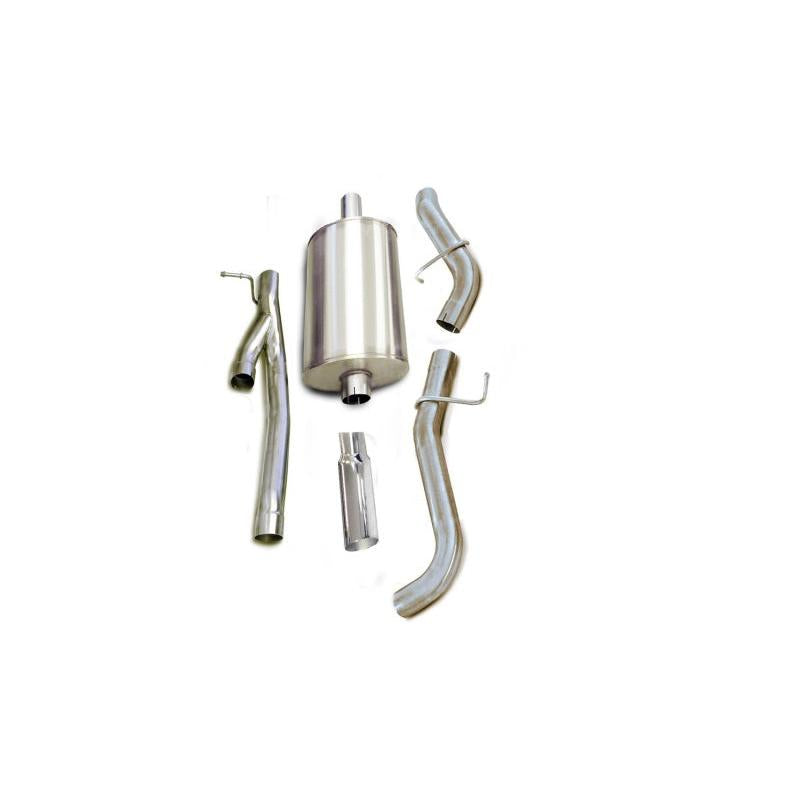 Corsa 2005-2006 Chevrolet Silverado Crew Cab/Short Bed 1500 6.0L V8 Polished Sport Cat-Back Exhaust-SR1 Performance