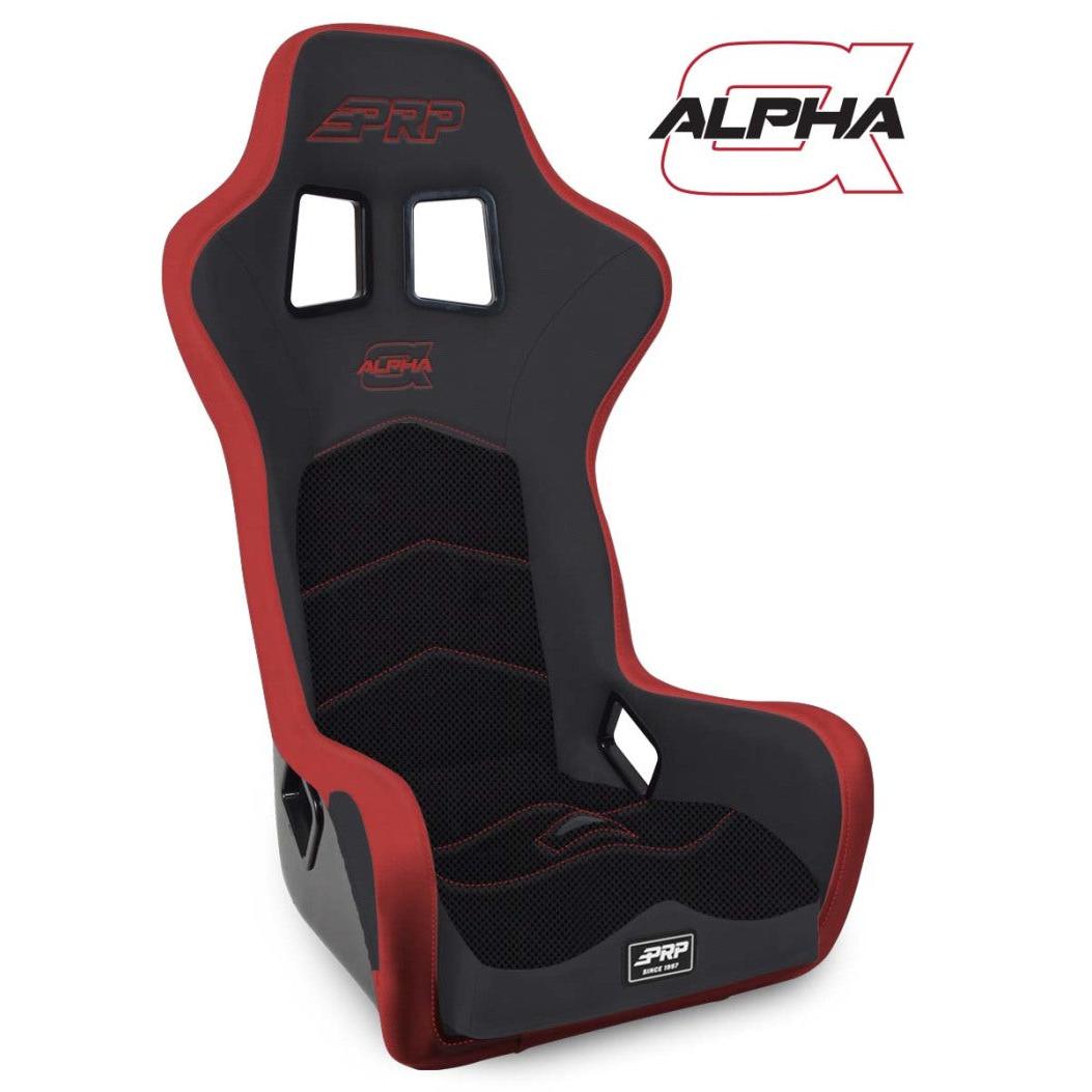 PRP Alpha Composite Seat- Black/Red-SR1 Performance
