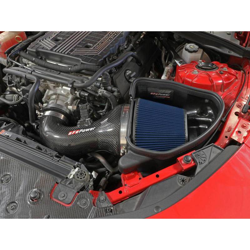 aFe 17-12 Chevrolet Camaro ZL1 (6.2L-V8) Track Series Carbon Fiber CAI System w/ Pro 5R Filters-SR1 Performance