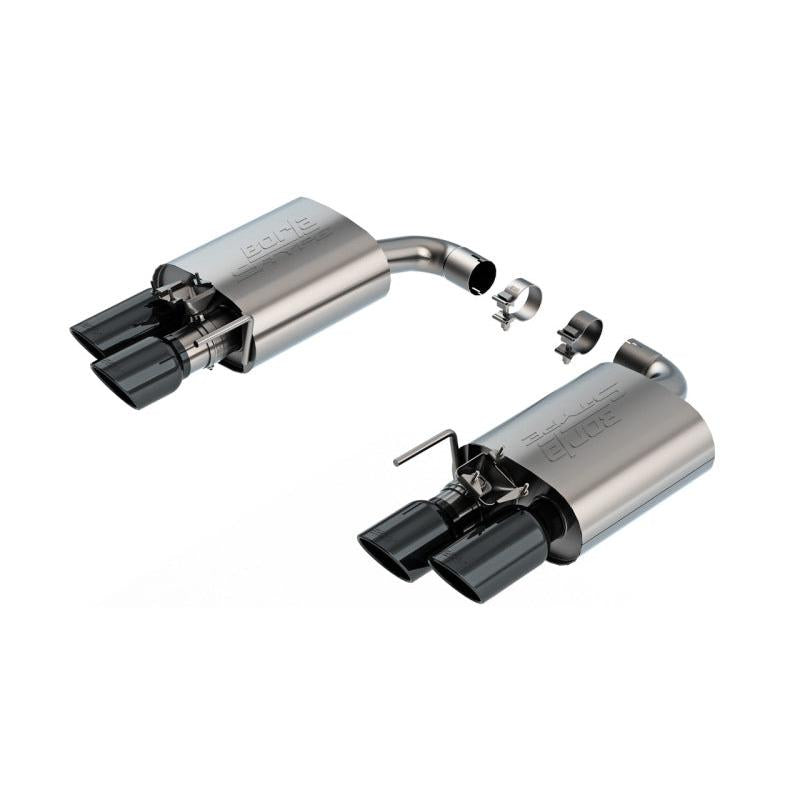 Borla 2024 Ford Mustang GT 5.0L V8 w/ Active Exhaust S-Type Axle-Back Exhaust System - Black Chrome-SR1 Performance