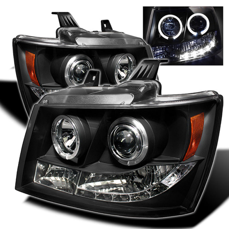 Spyder Chevy Suburban 1500 07-14 Projector Headlights LED Halo LED Blk PRO-YD-CSUB07-HL-BK-SR1 Performance