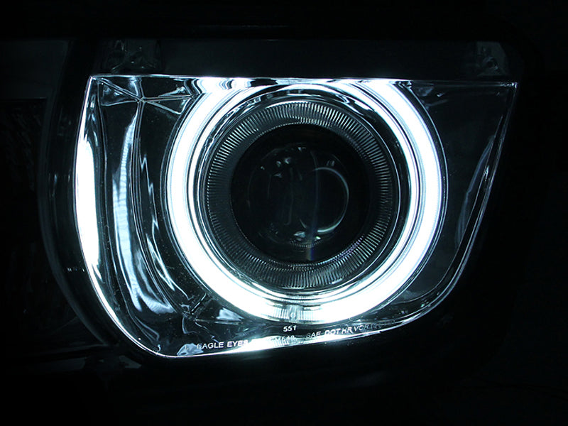 ANZO 2010-2013 Chevrolet Camaro Projector Headlights w/ Halo Chrome (CCFL)-SR1 Performance