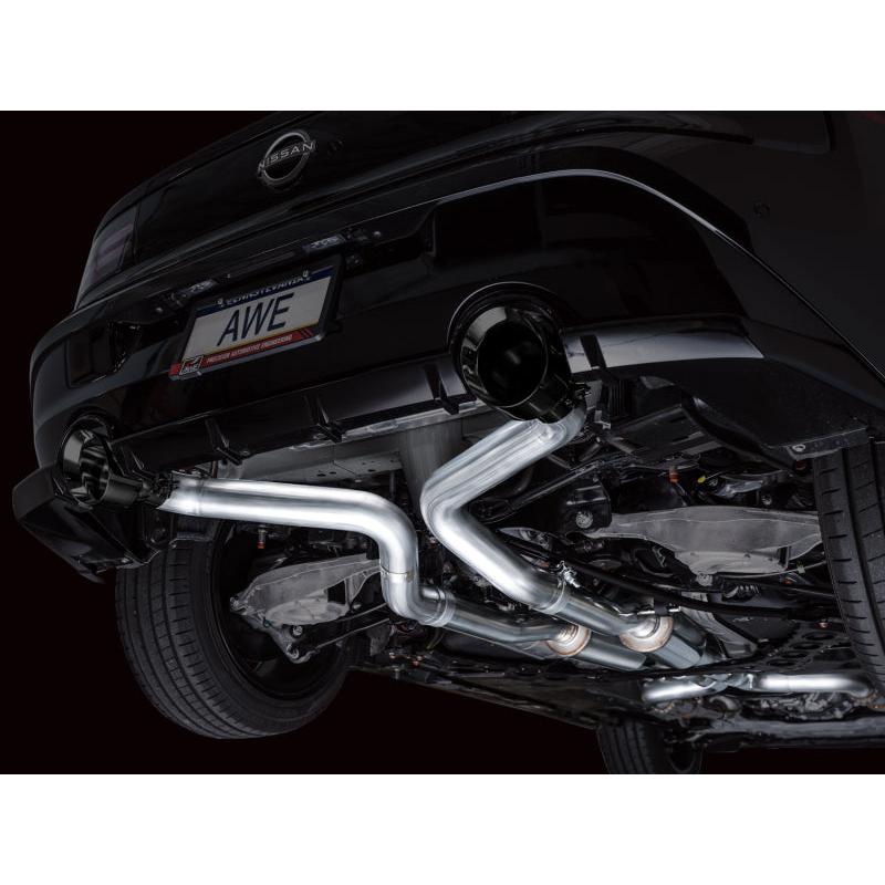 AWE 2023 Nissan Z RZ34 RWD Track Edition Catback Exhaust System w/ Diamond Black Tips-SR1 Performance