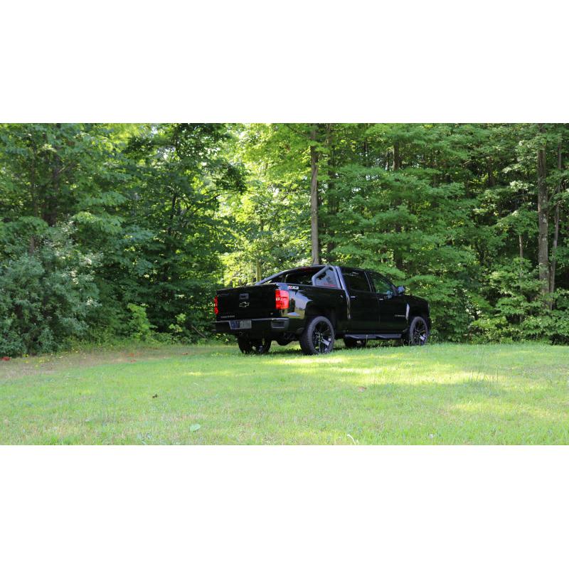 Corsa 14-17 Chevy Silverado 5.3L V8 CC / SB 3in Single Side Exit Touring Cat-Back Exhaust Black Tips-SR1 Performance
