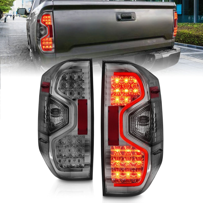 ANZO 2014-2015 Toyota Tundra LED Taillights Smoke-SR1 Performance