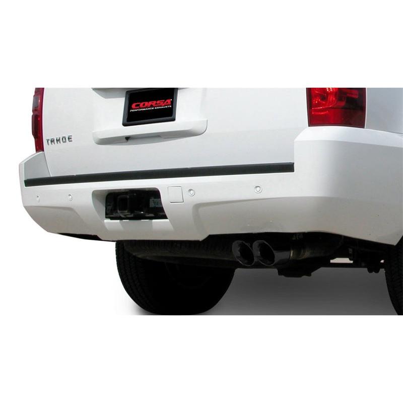 Corsa 2007-2008 Chevrolet Tahoe 5.3L V8 Black Sport Cat-Back Exhaust-SR1 Performance