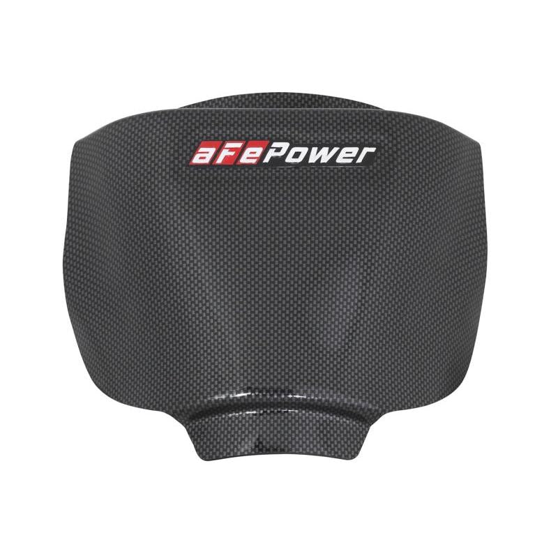 aFe MagnumFORCE Intake Rain Shield 15-16 Dodge Challenger SRT Hellcat 6.2L V8 (sc) - Carbon Finish-SR1 Performance
