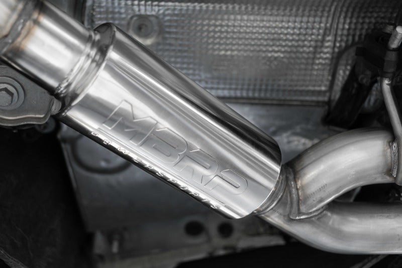 MBRP 18-21 Audi S5 Coupe/S4 Sedan T304 SS 2.5in Cat-Back Quad Rear Exit Exhaust - Carbon Fiber Tips-SR1 Performance
