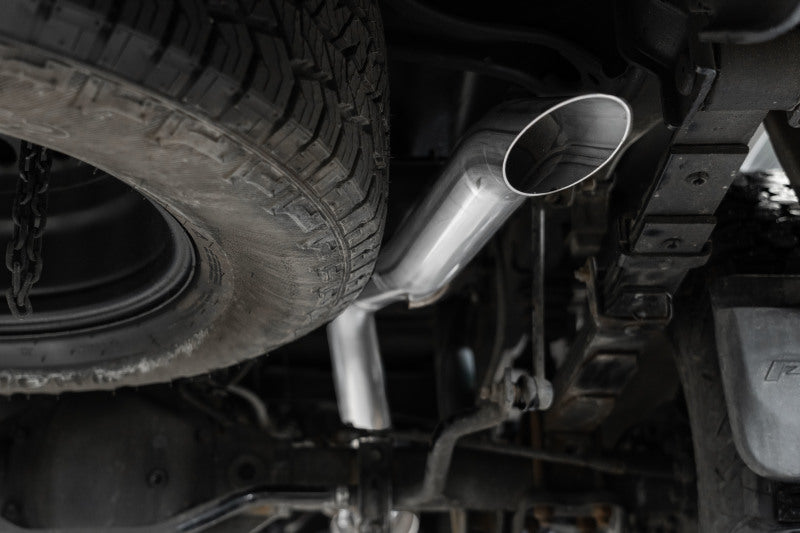 MBRP 22-23 Nissan Frontier 3.8L 3in Tip 3in Cat Back Turndown Exit Street Profile - Aluminized Steel-SR1 Performance