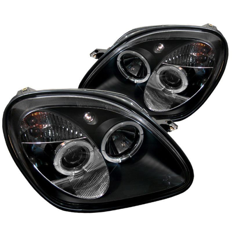 Spyder Mercedes Benz SLK 98-04 1PC Projector Halogen Model- LED Halo Blk PRO-YD-MBSLK98-1PC-HL-BK-SR1 Performance