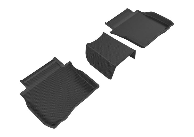 3D MAXpider 2017-2019 Buick Lacrosse Kagu 2nd Row Floormats - Black-SR1 Performance