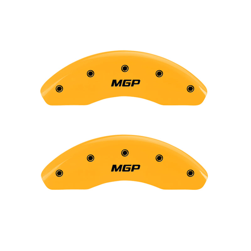 MGP 4-Piece Yellow Brake Caliper Covers for Mini Cooper - Engraved Front & Rear by MGP Part #51004SMGPYL