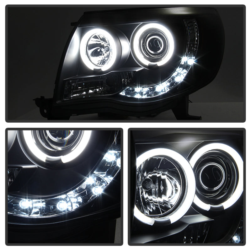 Spyder Toyota Tacoma 05-11 Projector Headlights CCFL Halo LED Blk Smke PRO-YD-TT05-CCFL-BSM-SR1 Performance