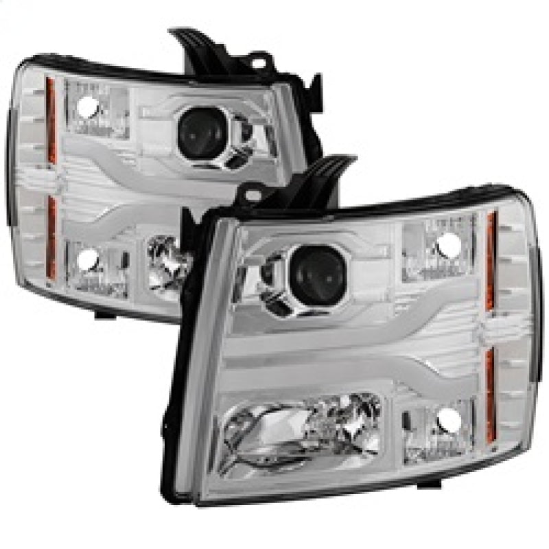 Spyder Chevy Silverado 1500 07-13 Version 3 Projector Headlights - Chrome PRO-YD-CS07V3-LBDRL-C-SR1 Performance