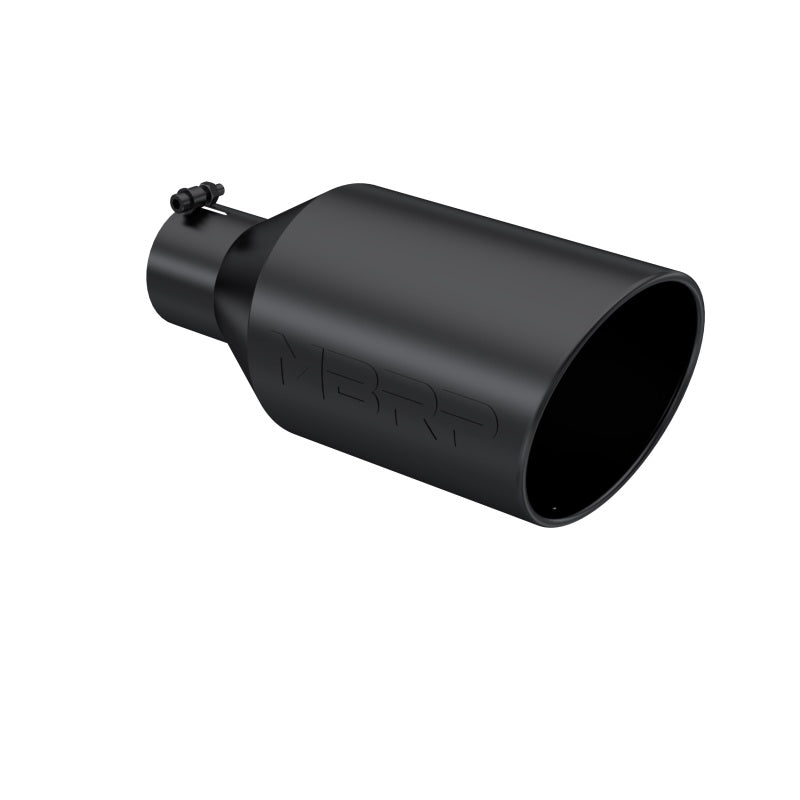 MBRP Universal Tip 8in O.D. Rolled End 4in inlet 18in length Black-SR1 Performance