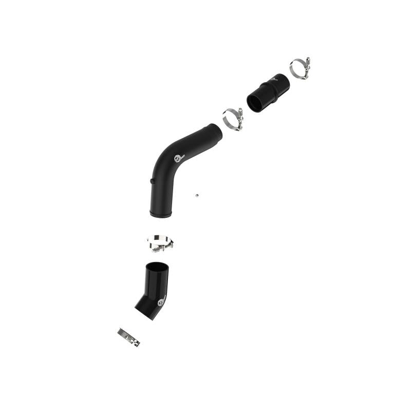 aFe 19-23 RAM Diesel L6-6.7L BladeRunner 3.5 IN Aluminum Hot Charge Pipe - Black-SR1 Performance