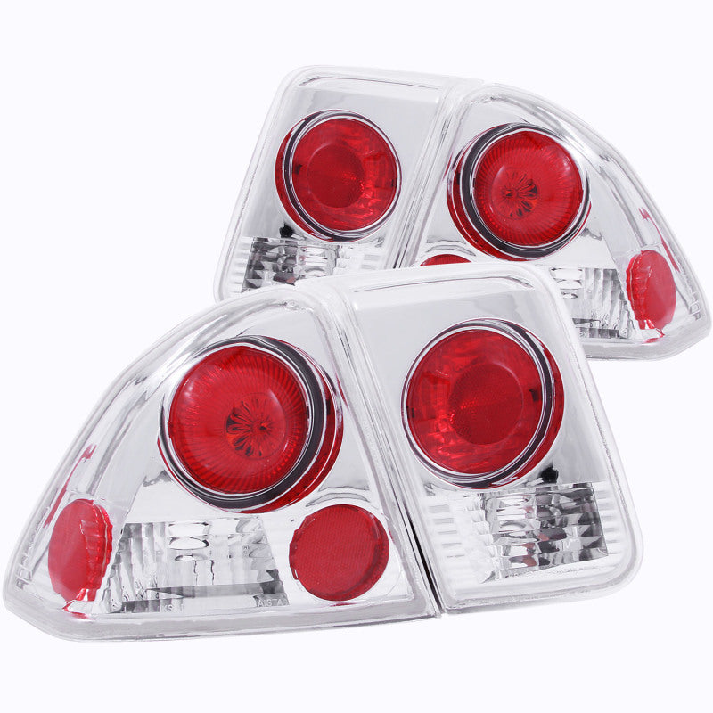 ANZO 2001-2004 Honda Civic Taillights Chrome-SR1 Performance