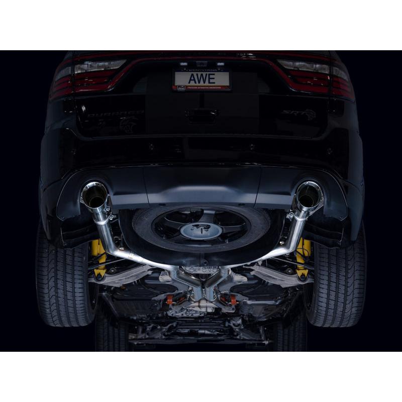 AWE Tuning 18-23 Dodge Durango SRT & Hellcat Track Edition Exhaust - Chrome Silver Tips-SR1 Performance