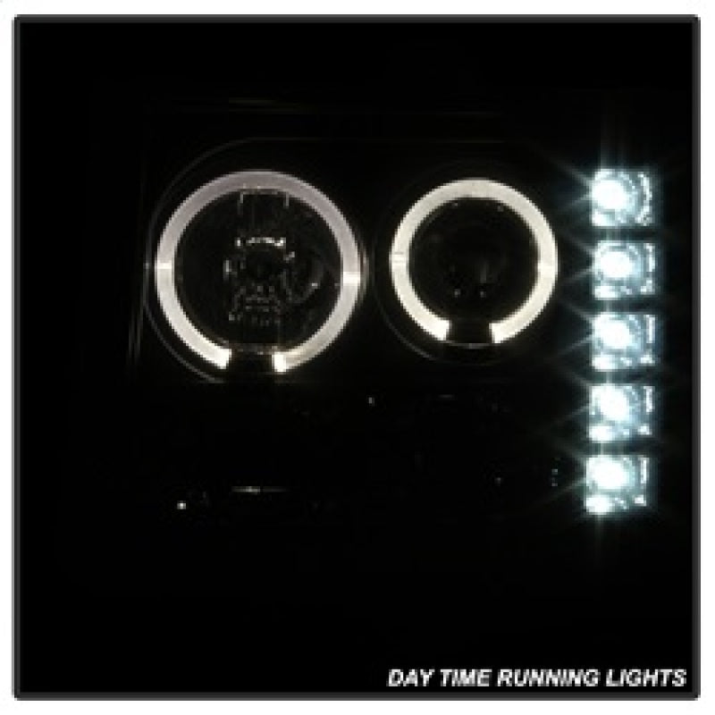Spyder GMC Sierra 1500/2500 07-13 Projector Headlights LED Halo- LED Blk Smke PRO-YD-GS07-HL-BSM-SR1 Performance
