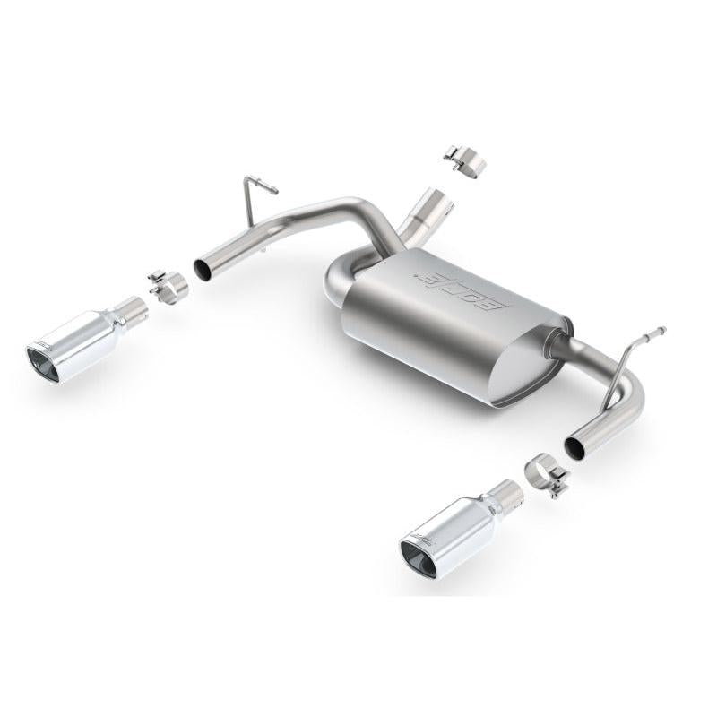 Borla 12-16 Jeep Wrangler 3.6L AT/MT 4WD Single Split Rr Exit Touring Exhaust (rear section only)-SR1 Performance