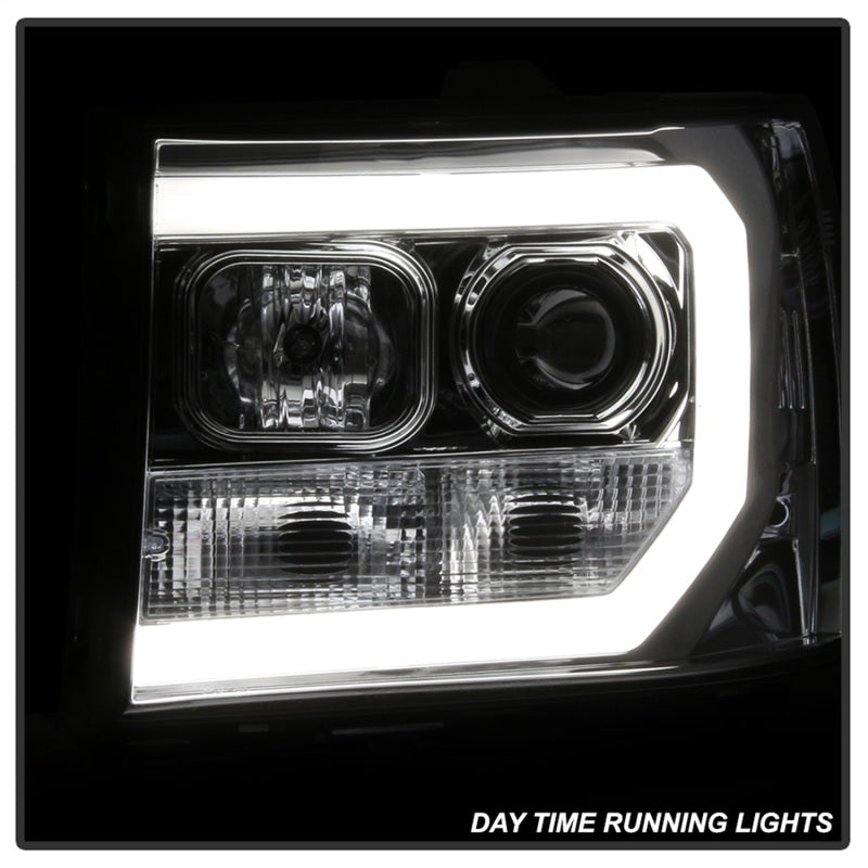 Spyder GMC Sierra 1500/2500/3500 07-13 V2 Projector Headlights - Chrome PRO-YD-GS07V2-LBDRL-C-SR1 Performance