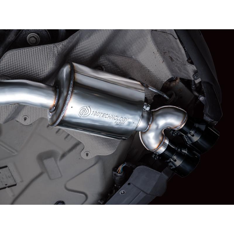 AWE Tuning 2020+ Ford Explorer ST Touring Edition Exhaust w/ Diamond Black Tips-SR1 Performance