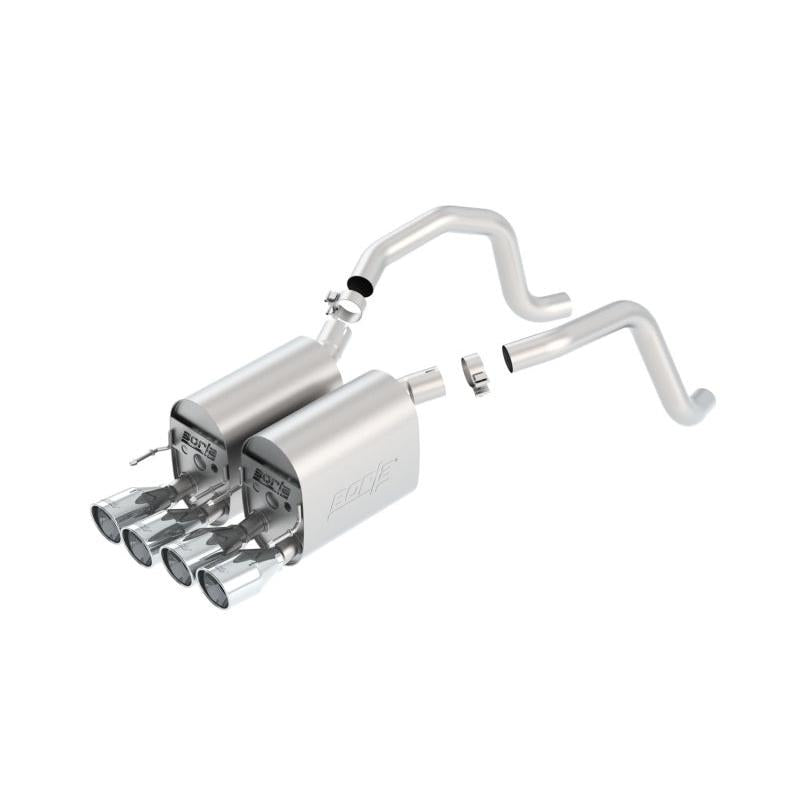 Borla 05-08 Corvette Coupe/Conv 6.0L/6.2L 8cyl 6spd RWD Touring SS Exhaust (rear section only)-SR1 Performance