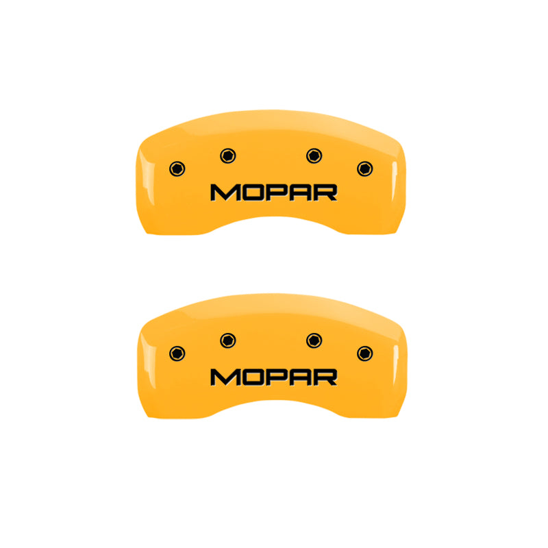 MGP 4 Caliper Covers Engraved Front & Rear 300 Black finish silver-SR1 Performance
