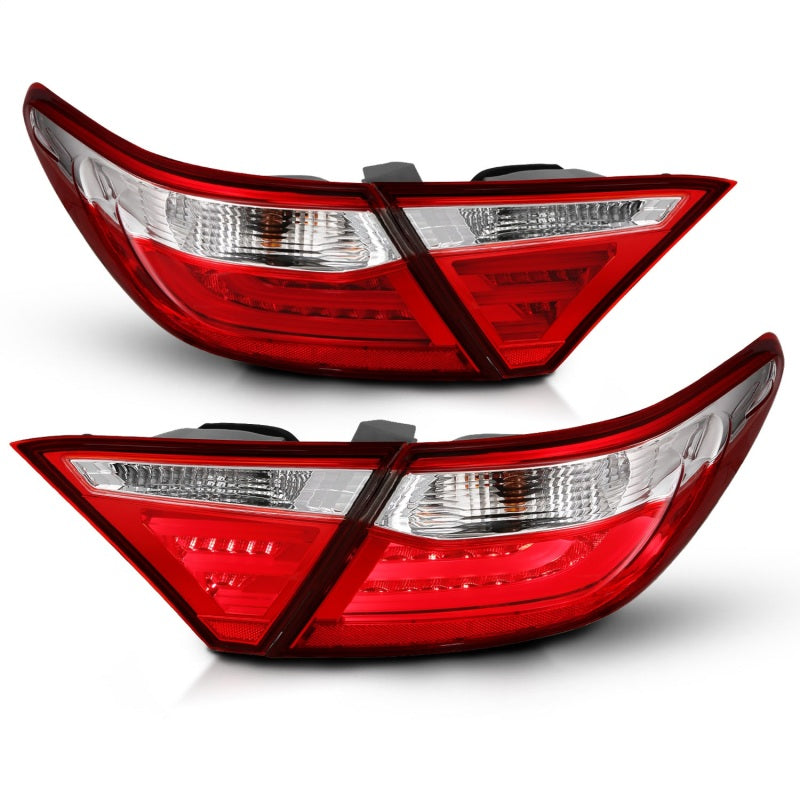 ANZO 2015-2016 Toyota Camry LED Taillights Red/Clear-SR1 Performance