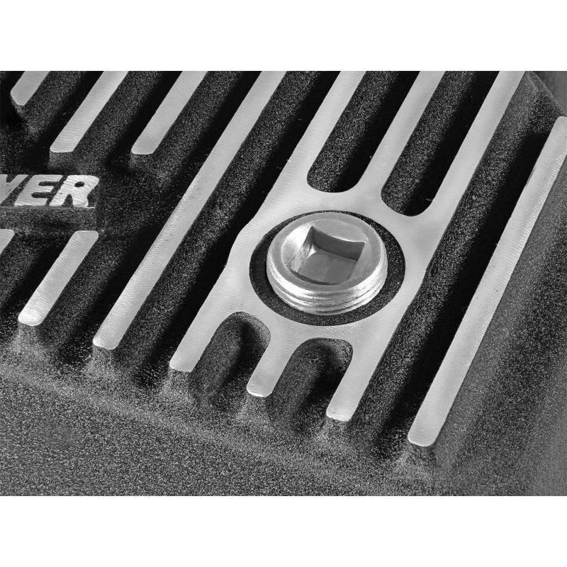 AFE Engine Oil Pan Black Machined; 14-16 Dodge RAM 1500 EcoDiesel 3.0L V6 (td)-SR1 Performance