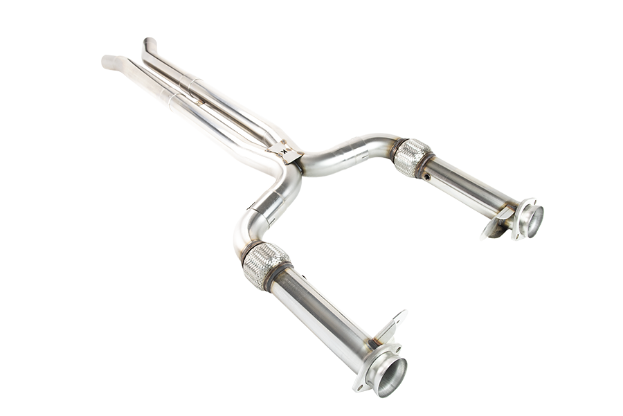 3" x 2-3/4" SS Comp. Only X-Pipe. 2015-2020 Shelby GT350. Retains OEM Mufflers.
