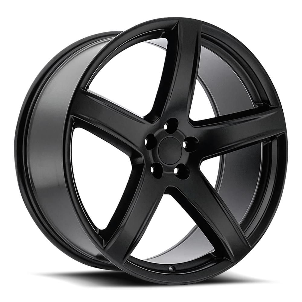 22X10.5 5X115 +22 HB 71.5 HELLCAT HC2 SATIN BLACK WITH CAP-SR1 Performance