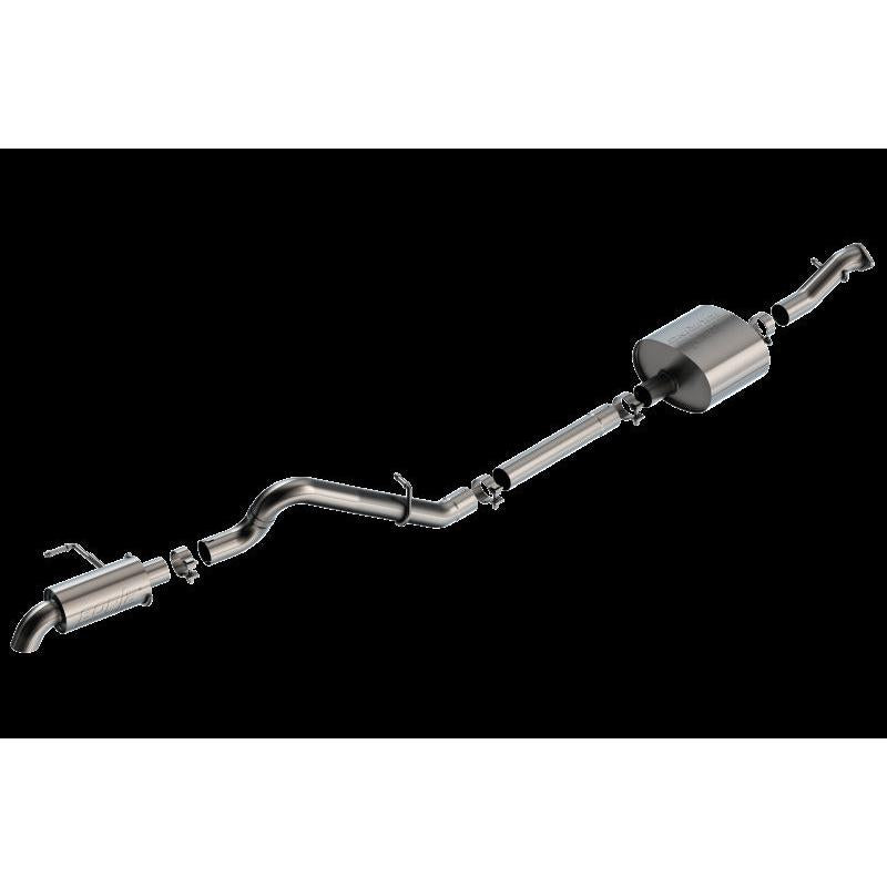 Borla 21-22 Ford Bronco 2.7L 2DR/4DR T-304 Stainless Steel Cat-Back Touring Exhaust - Brushed-SR1 Performance