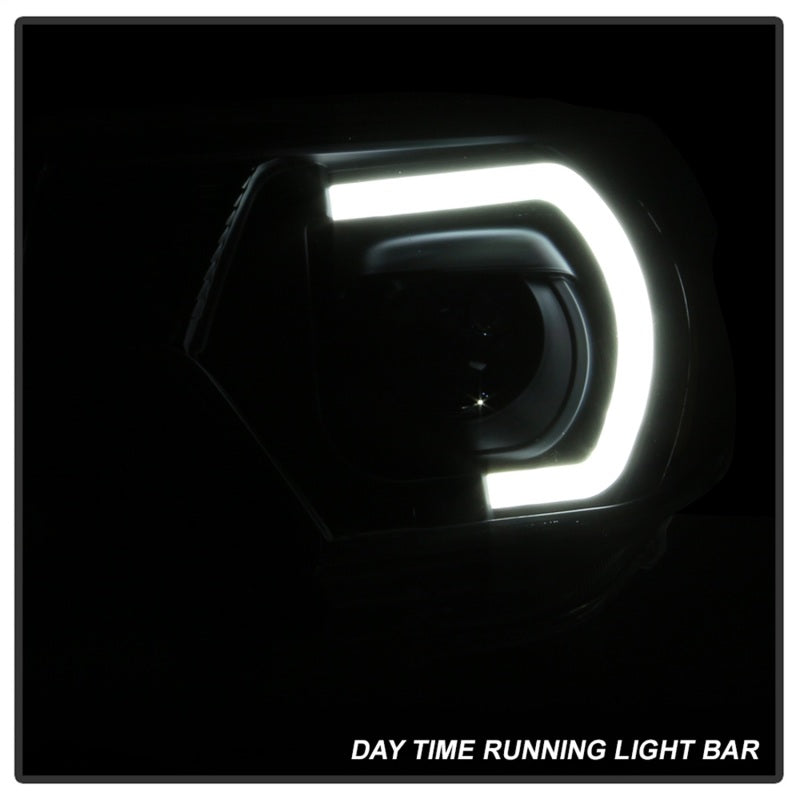 xTune Toyota Tacoma 12-15 Headlights - Light Bar DRL - Black PRO-JH-TTA12-LBDRL-BK-SR1 Performance