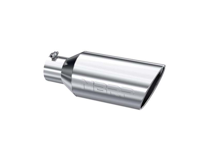 MBRP Universal Tip 7inch O.D. Rolled End 4inch inlet 18inch length - T304 (SINGLE TIP)-SR1 Performance