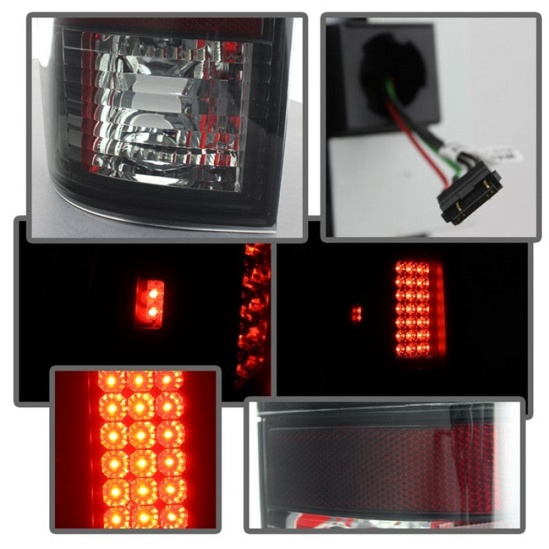 Spyder Ford F150 side 97-03/F250 Super Duty 99-07 LED Tail Lights Blk Smke ALT-YD-FF15097-LED-BSM-SR1 Performance