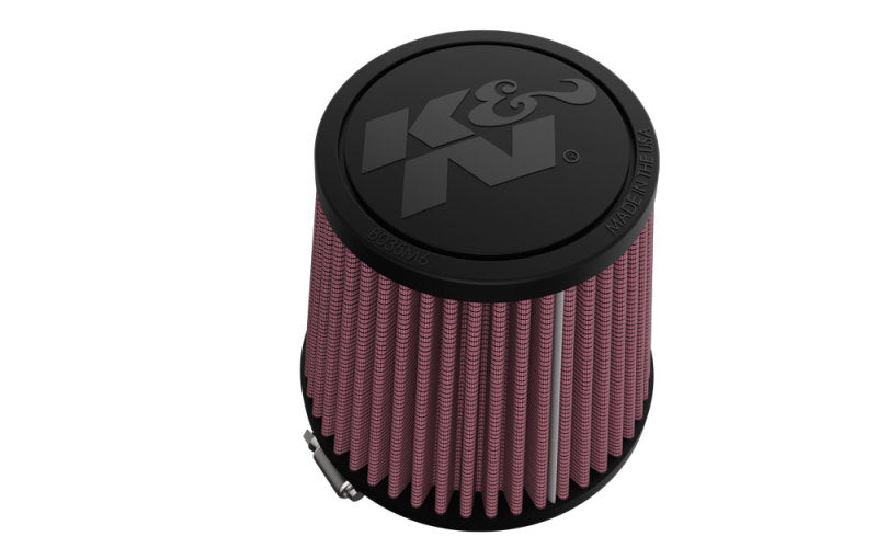 K&N Universal Clamp-On Air Filter 3in FLG /4 1/2in B / 3 1/2in T / 4 3/8in H-SR1 Performance