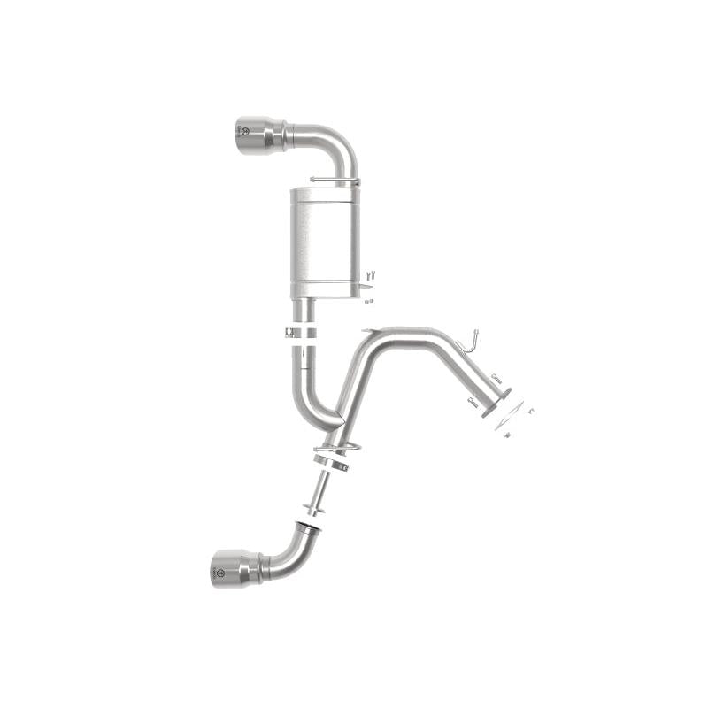 aFe Takeda Exhaust Axle-Back 19-20 Hyundai Veloster N 304SS Polished Dual Tips Exhaust-SR1 Performance