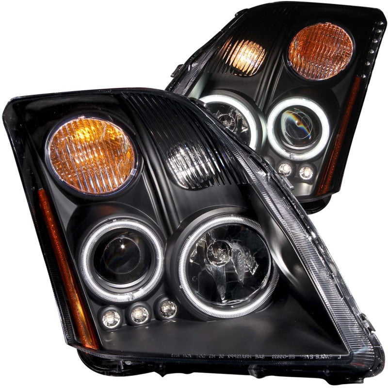 ANZO 2007-2012 Nissan Sentra Projector Headlights Black-SR1 Performance