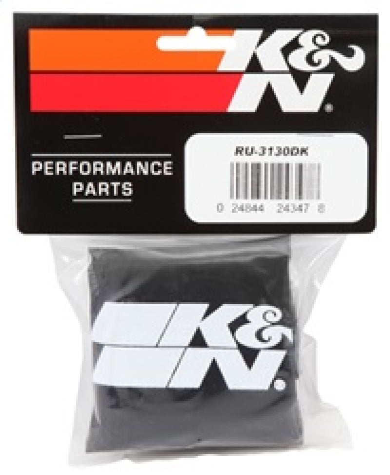 K&N Air Filter Wrap Black RU-3130-SR1 Performance