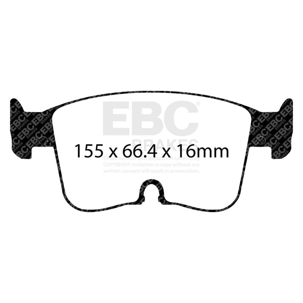 EBC Redstuff Ceramic Low Dust Front Brake Pads for 2022-2023 Audi A3 2.0T - Part Number DP32479C