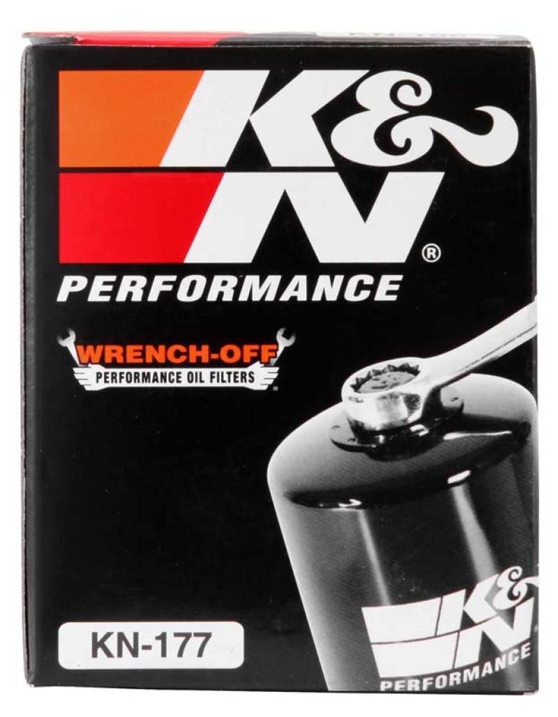 K&N Buell 2.563in OD x 2.969in H Oil Filter-SR1 Performance
