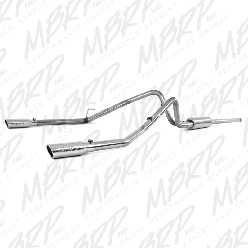 MBRP 2004-2008 Ford F150 4.6/5.4L EC/CC-SB Cat Back Dual Split Rear-SR1 Performance