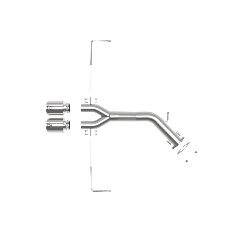 aFe Takeda 3in-2.5in 304 SS Axle-Back Exhaust w/Polished Tip 19-20 Hyundai Veloster I4-1.6L(t)-SR1 Performance