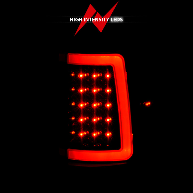 ANZO 2004-2006 Ford F-150 LED Tail Lights w/ Light Bar Black Housing Smoke Lens-SR1 Performance