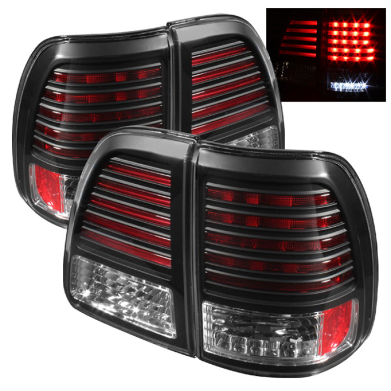 Spyder Toyota Land Cruiser 98-05 LED Tail Lights Black ALT-YD-TLAN98-LED-BK-SR1 Performance
