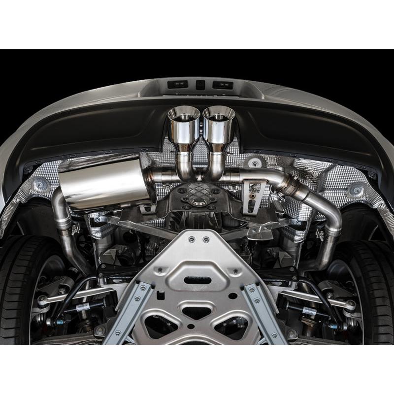 AWE Tuning Porsche 718 Boxster / Cayman SwitchPath Exhaust (PSE Only) - Chrome Silver Tips-SR1 Performance