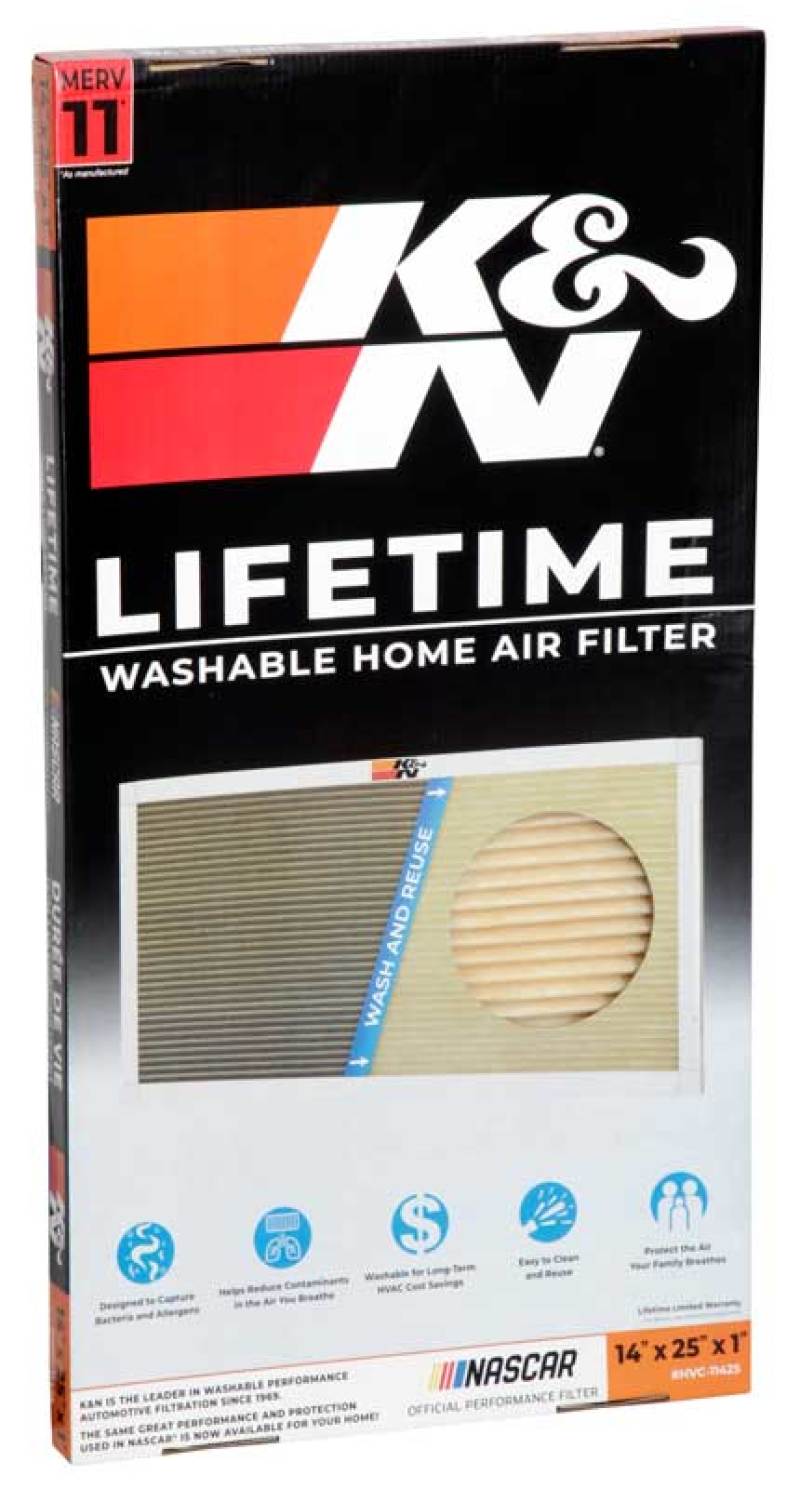 K&N HVAC Filter - 14 x 25 x 1-SR1 Performance