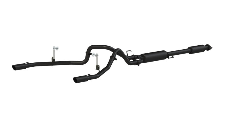 MBRP 2015 Ford F-150 5.0L 3in Cat Back Dual Split Rear Exit Black Exhaust System-SR1 Performance